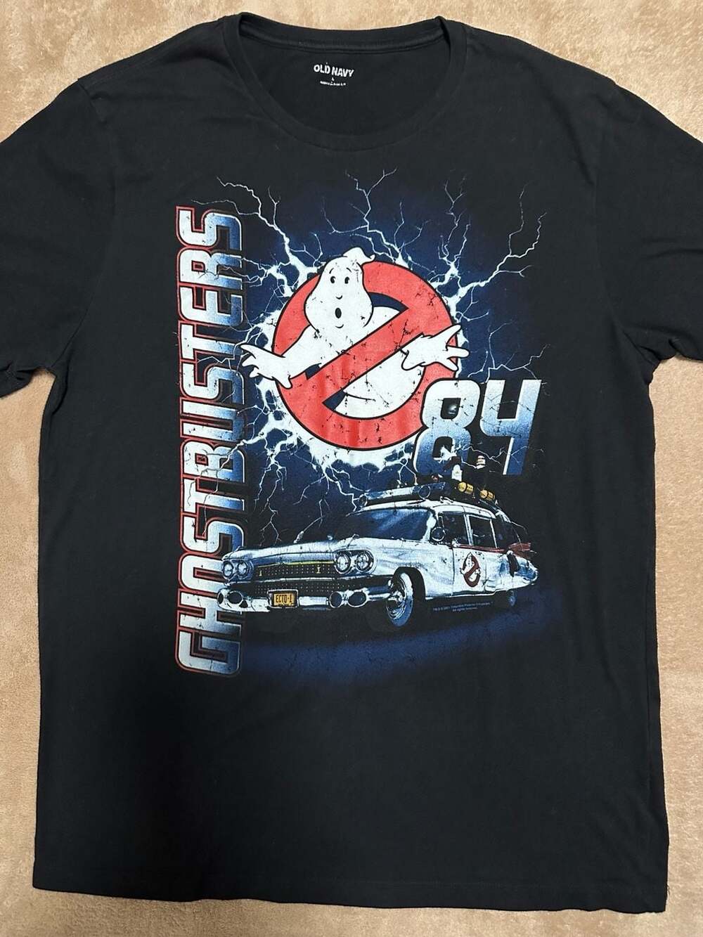 Old Navy Ghostbusters '84 Ecto-1 Graphic T-Shirt Size Large